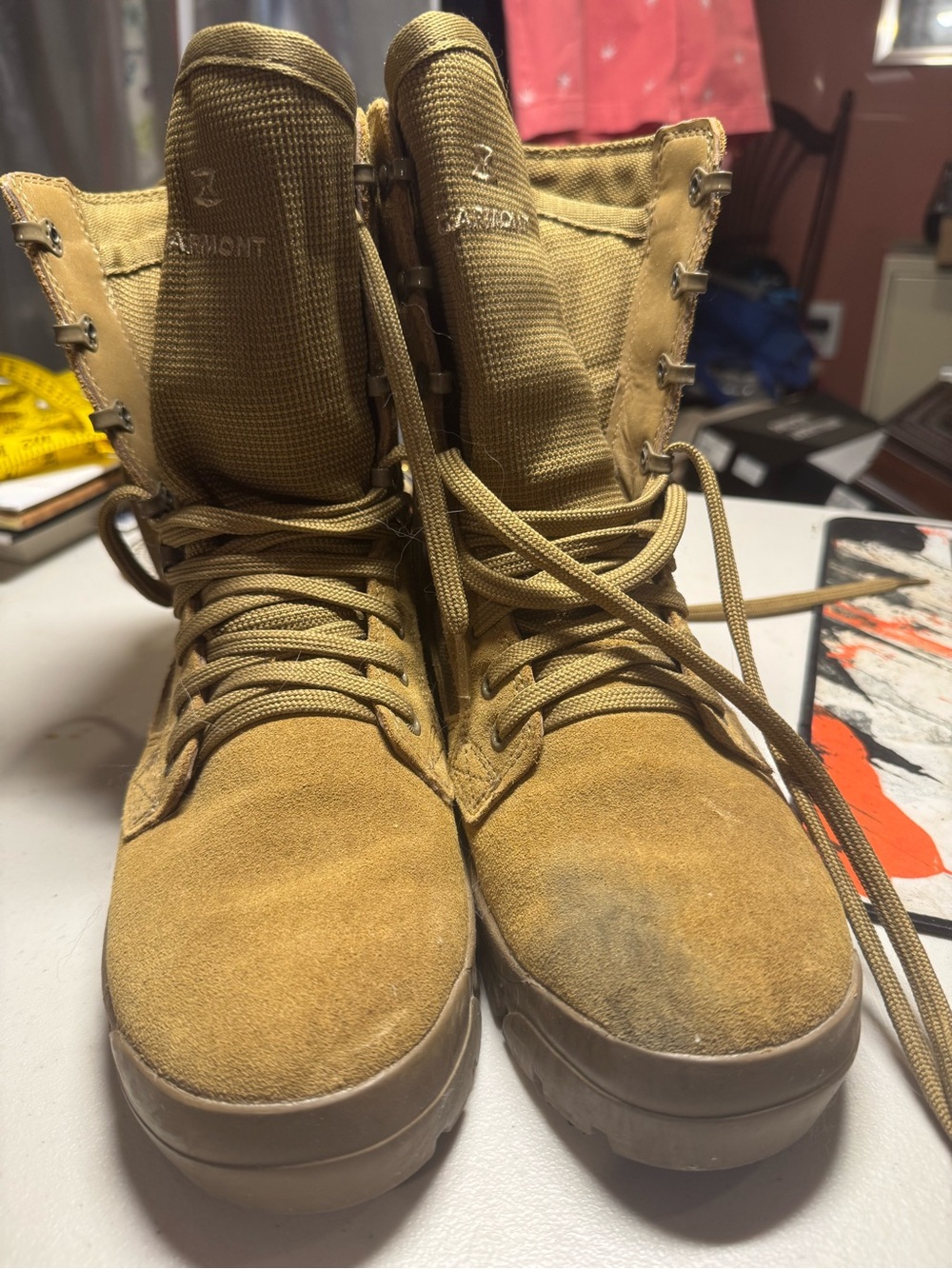 Garmont Men's Tan Lace-Up Work Boots, size 9